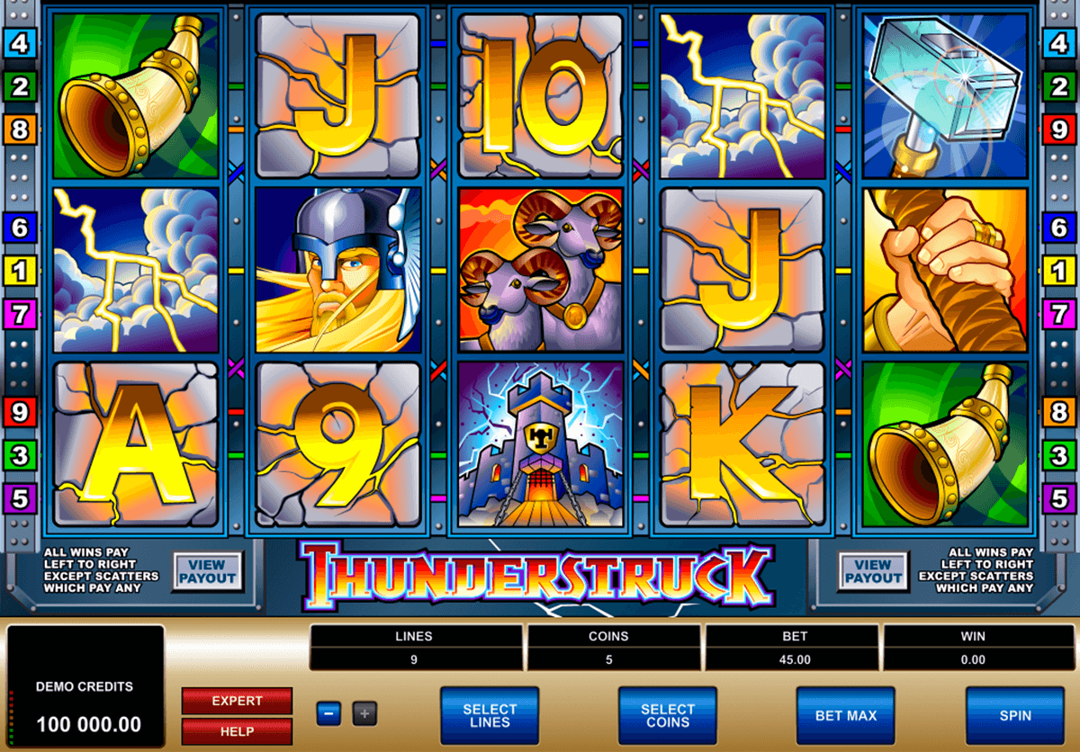 Thunderstruck Slot Gameplay 